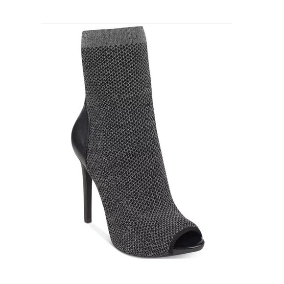 GUESS Women's Abri Peep-toe Sock Booties - Boots Heels - Picture 1 of 9